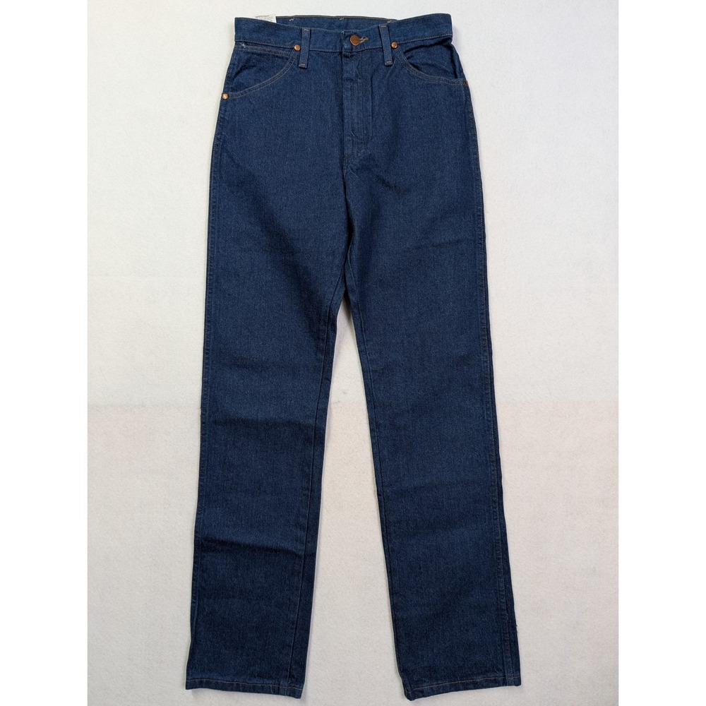 Wrangler Womens Cowboy Cut Slim Fit Jeans 9 x 34 14MWZG Rigid Indigo Blue